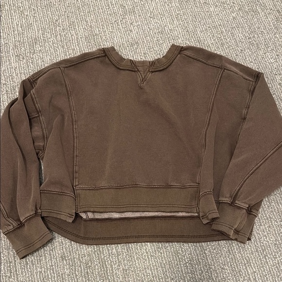 FP Movement by Free People Sweaters - Brown Free People Women's Cropped Sweater